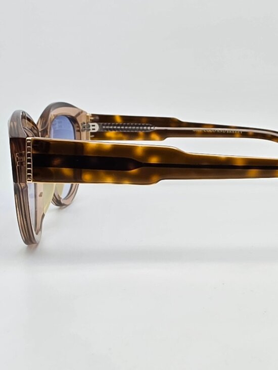 Coco and Breezy Peyton 101 Cognac Frame Blue Gradient Lens Sunglasses w/ Case main image 15